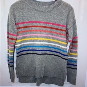Gap Rainbow Stripe Tunic Sweater